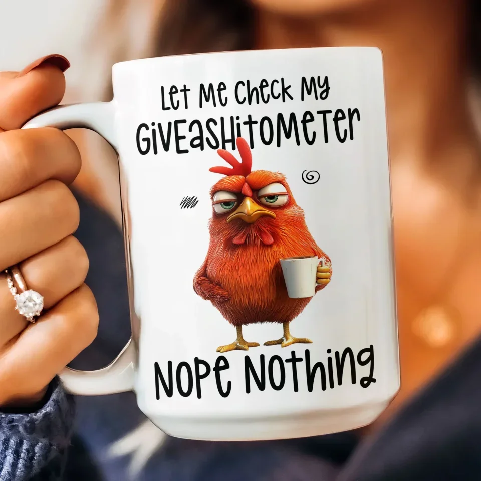 Let Me Check My Giveashitometer Nope Nothing - Fun Gifts For Coworkers, Friends, Family - Personalized Mug - Image 11
