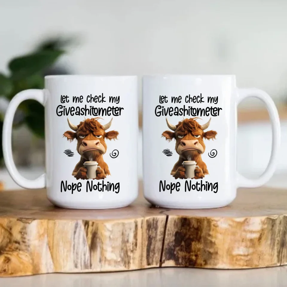 Let Me Check My Giveashitometer Nope Nothing - Fun Gifts For Coworkers, Friends, Family - Personalized Mug - Image 8