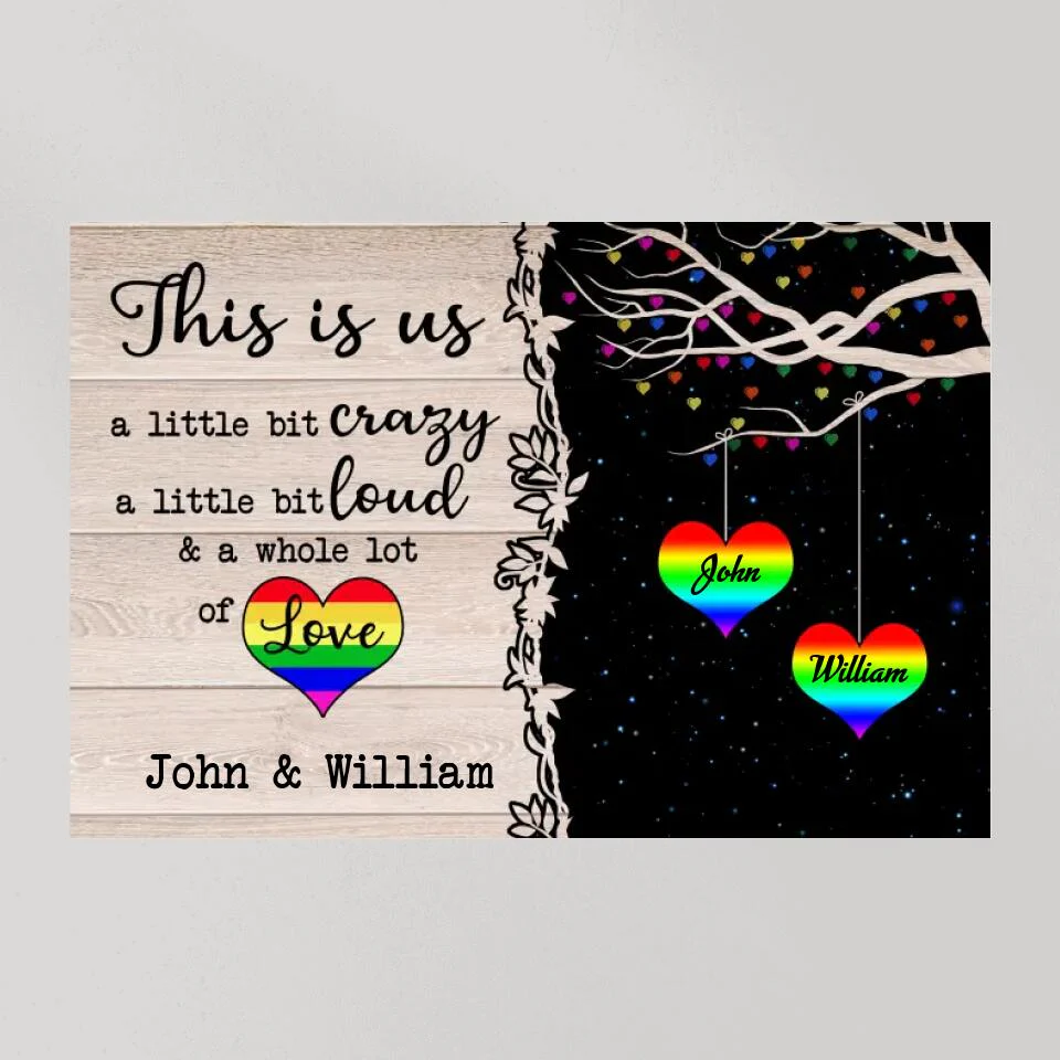 LGBT This Is Us Custom Canvas Poster Anniversary Gifts For Couples - Image 10