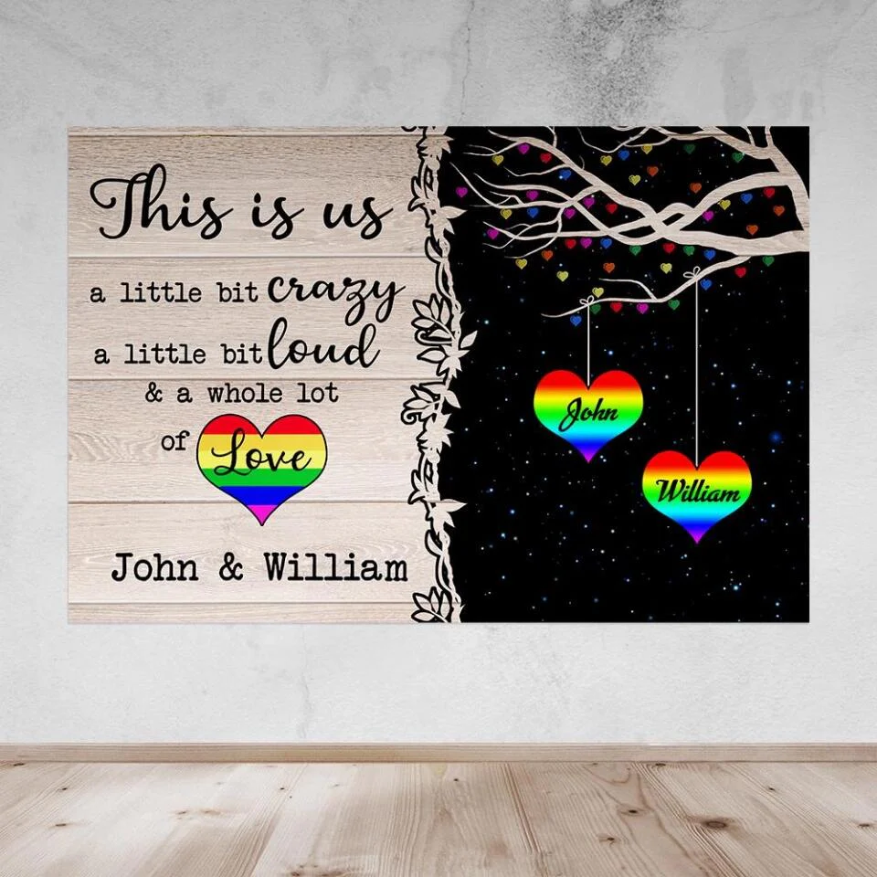 LGBT This Is Us Custom Canvas Poster Anniversary Gifts For Couples - Image 11