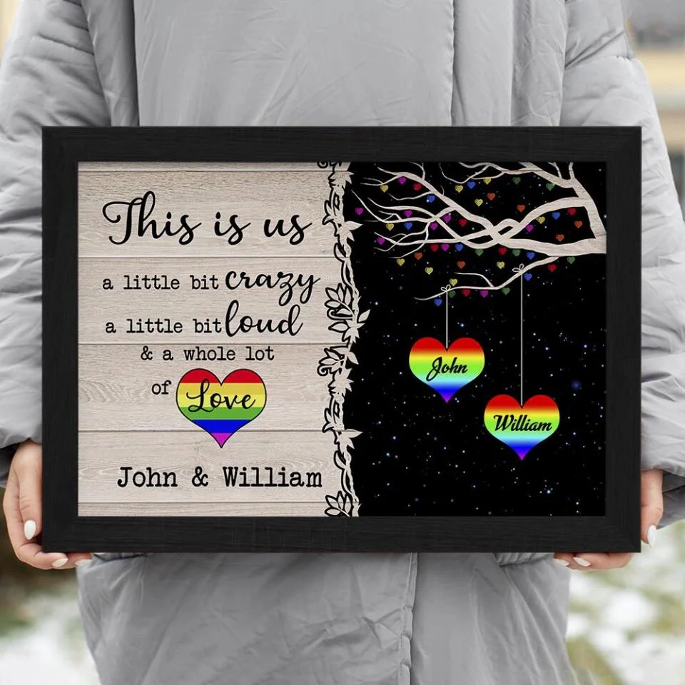LGBT This Is Us Custom Canvas Poster Anniversary Gifts For Couples - Image 12