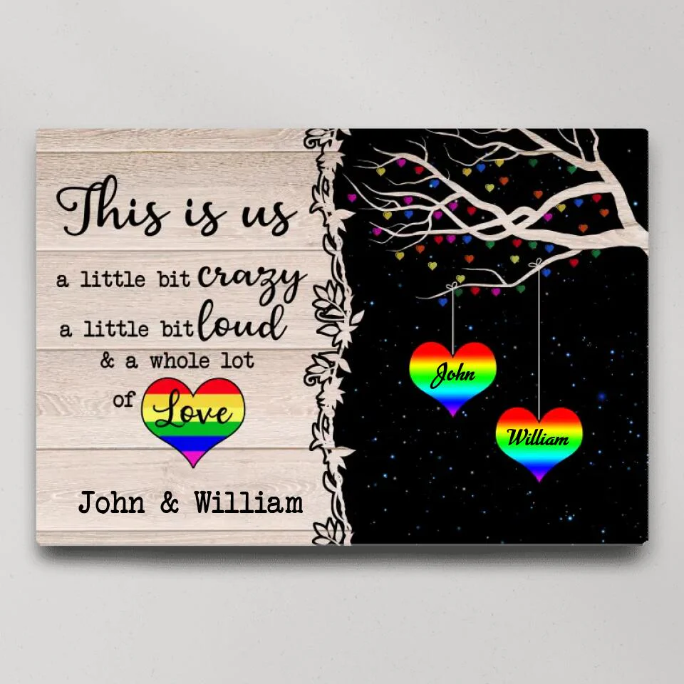 LGBT This Is Us Custom Canvas Poster Anniversary Gifts For Couples - Image 4