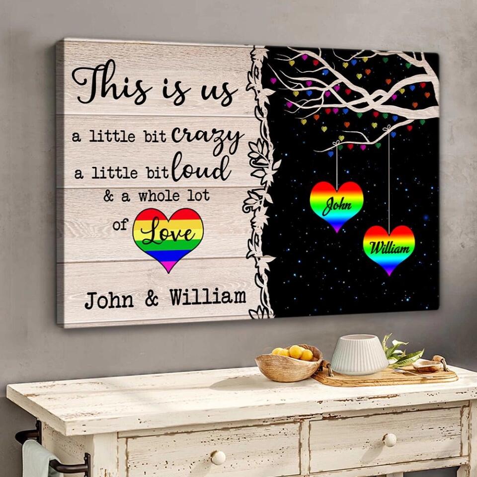 LGBT This Is Us Custom Canvas Poster Anniversary Gifts For Couples - Image 5