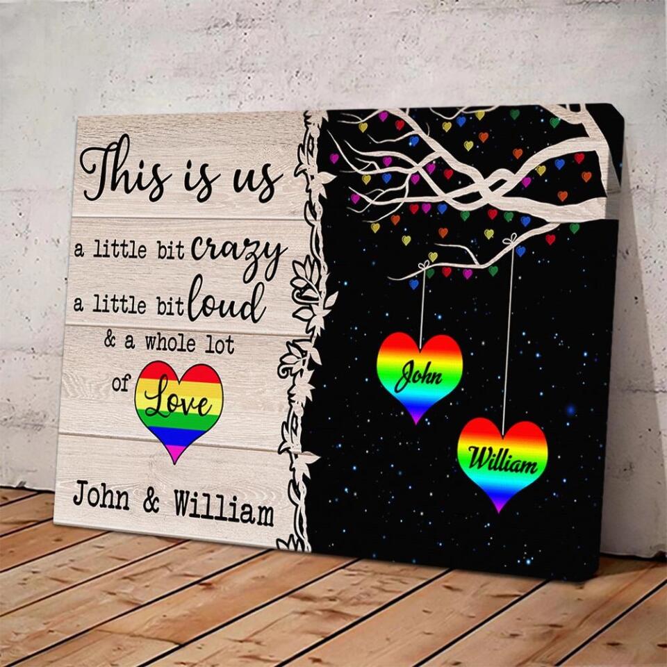 LGBT This Is Us Custom Canvas Poster Anniversary Gifts For Couples - Image 6