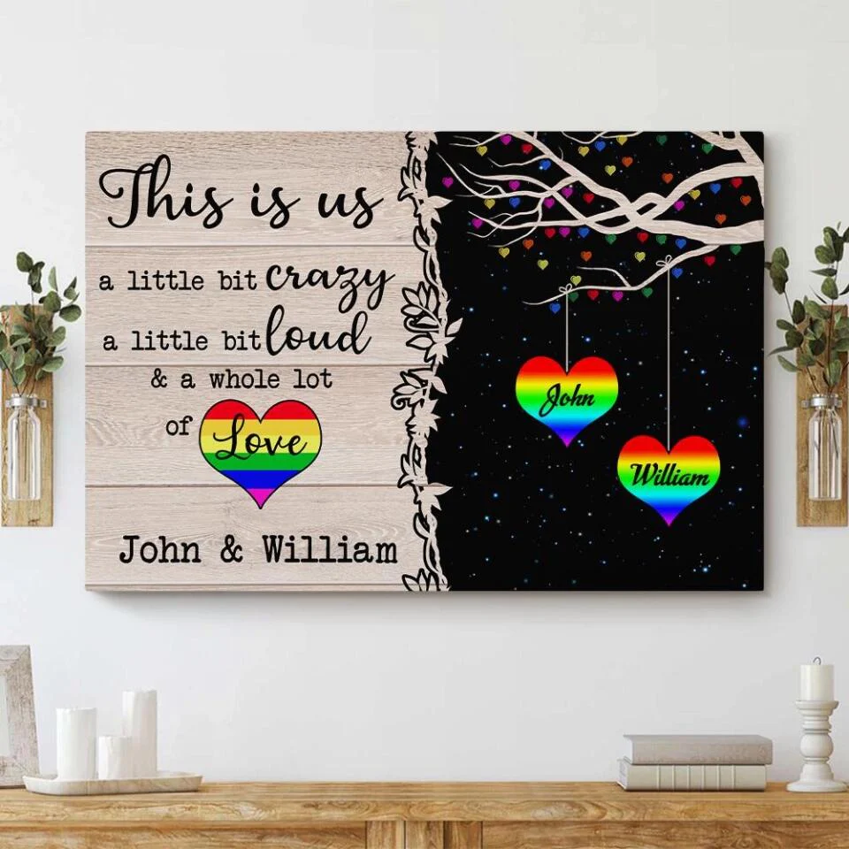 LGBT This Is Us Custom Canvas Poster Anniversary Gifts For Couples - Image 7
