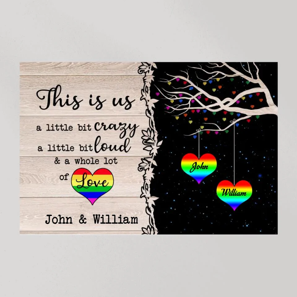 LGBT This Is Us Custom Canvas Poster Anniversary Gifts For Couples - Image 8