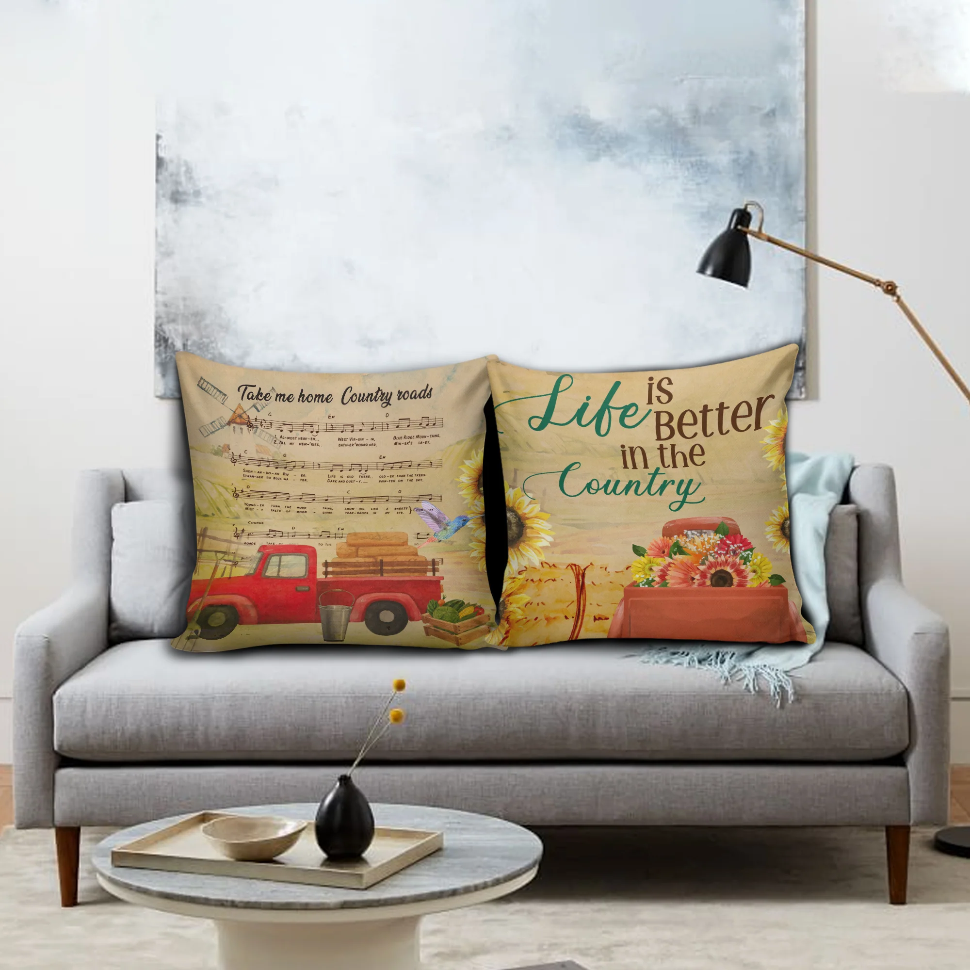 Life Is Better In The Country Canvas Pillow - Image 3
