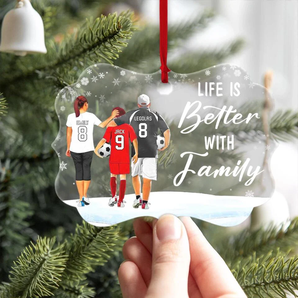 Life Is Better With Family - Personalized Ornament - Image 4
