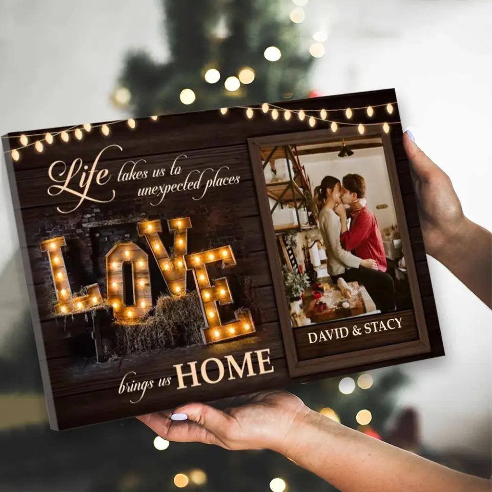 Life Takes Us To Unexpected Places Custom Canvas Poster Anniversary Gift For Couples - Image 9