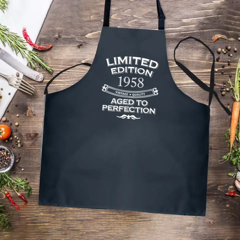 Limited Edition Aged To Perfection Personalized Apron - Image 3