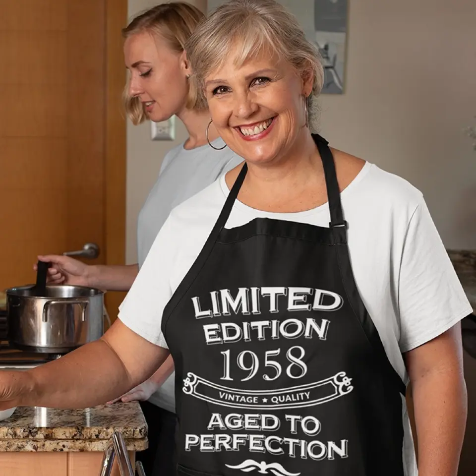 Limited Edition Aged To Perfection Personalized Apron - Image 6