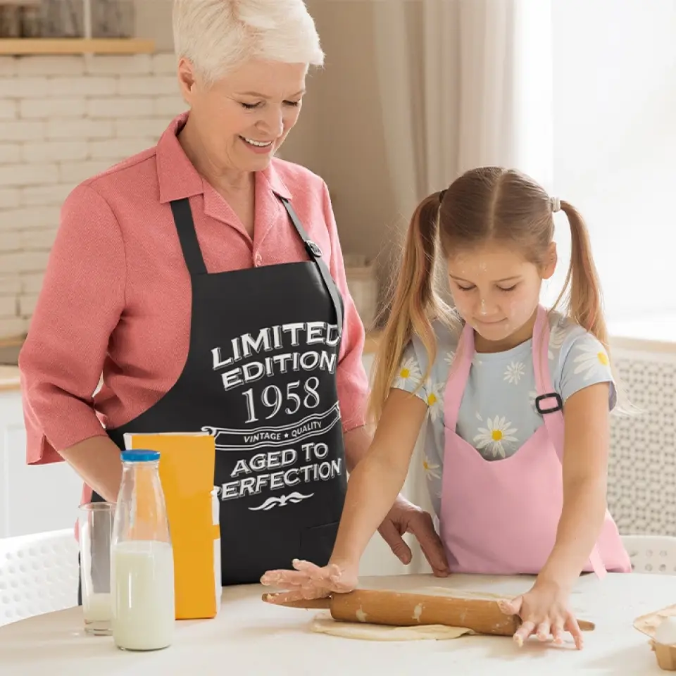 Limited Edition Aged To Perfection Personalized Apron - Image 7