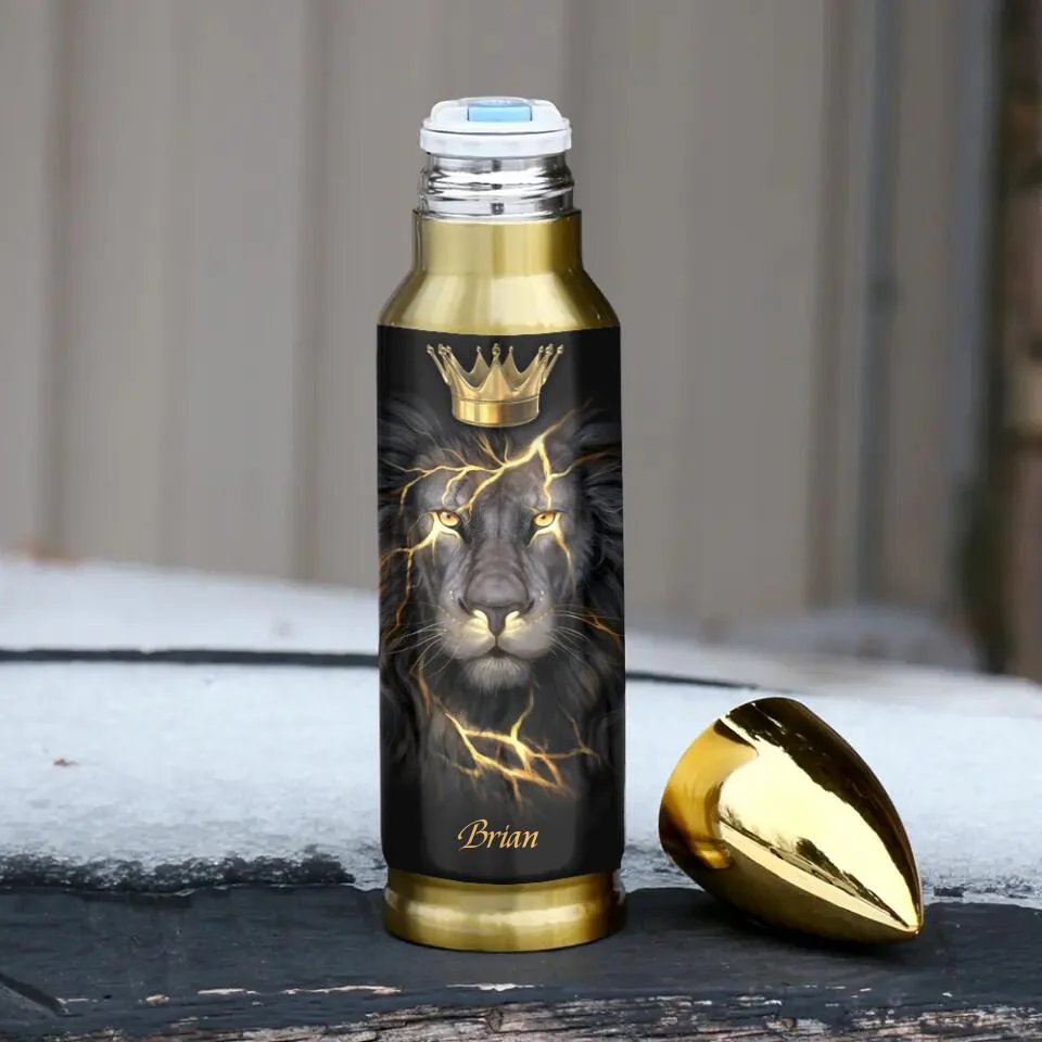 Lion King Spirit Message To My Son Custom Bullet Tumbler Birthday Gift For Son - Image 3