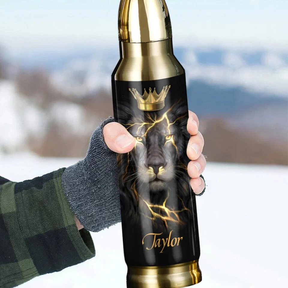 Lion King Spirit Message To My Son Custom Bullet Tumbler Birthday Gift For Son - Image 6