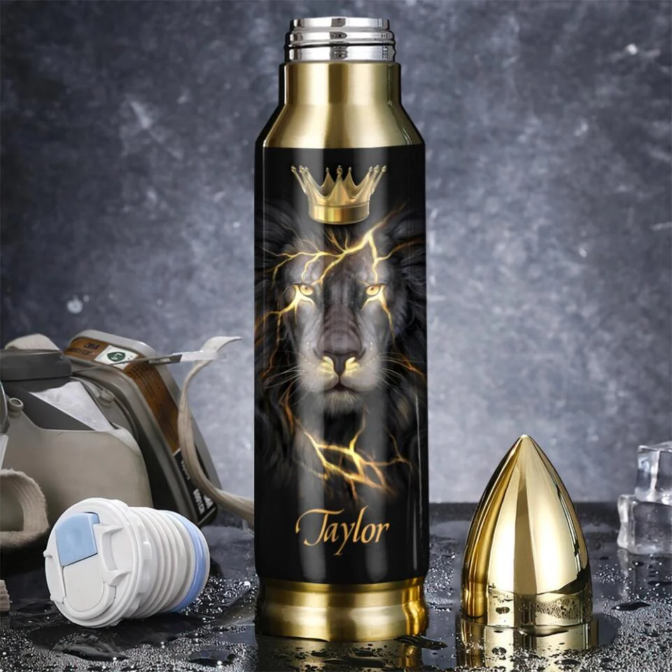 Lion King Spirit Message To My Son Custom Bullet Tumbler Birthday Gift For Son - Image 7