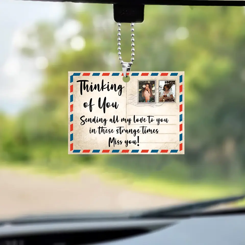 Long Distance Friend Gift - 2 Sides Ornament - Gift for BFF Bestie Sister Soulmate