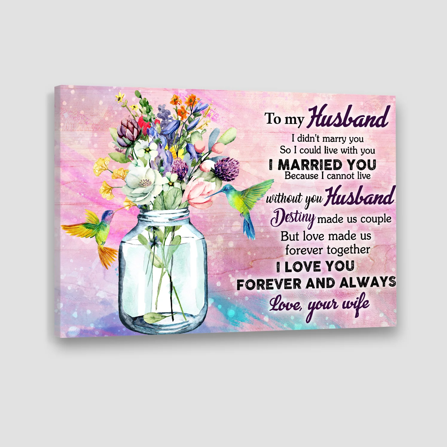 Love made us forever together - Personalized Canvas Poster - Gifts for Husband - Image 3