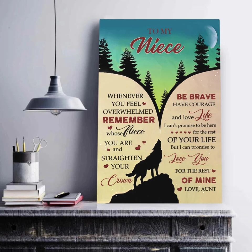 Love Message To Nephew From Aunt - Custom Canvas Poster - Birthday Gift For Nephew For Son - Image 6