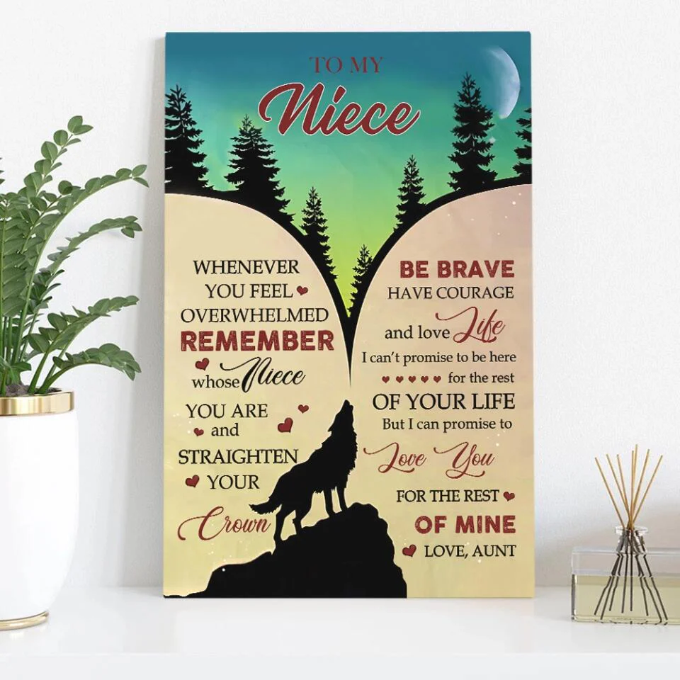 Love Message To Nephew From Aunt - Custom Canvas Poster - Birthday Gift For Nephew For Son - Image 7