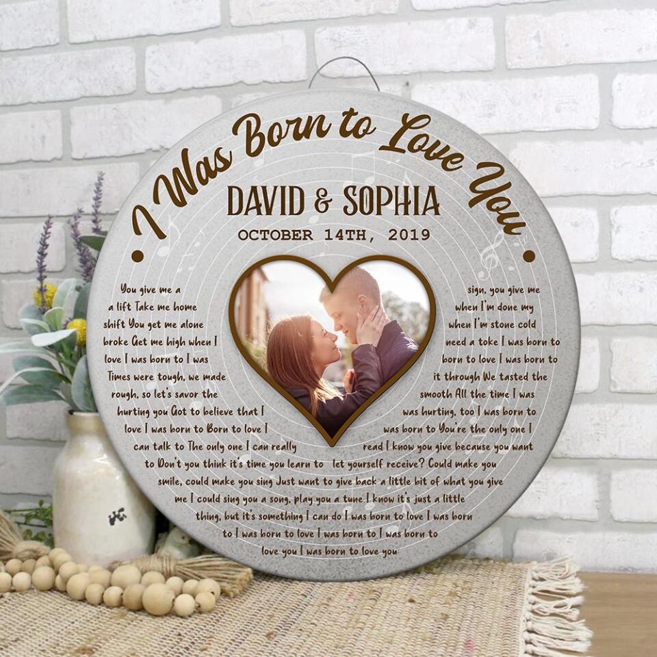 Love Song And Lyrics Custom Wooden Sign Best Anniversary Gifts For Couple - Image 6