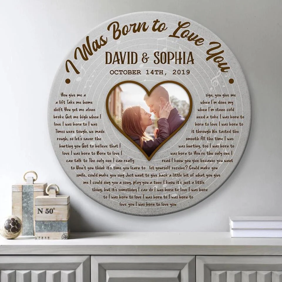 Love Song And Lyrics Custom Wooden Sign Best Anniversary Gifts For Couple - Image 7