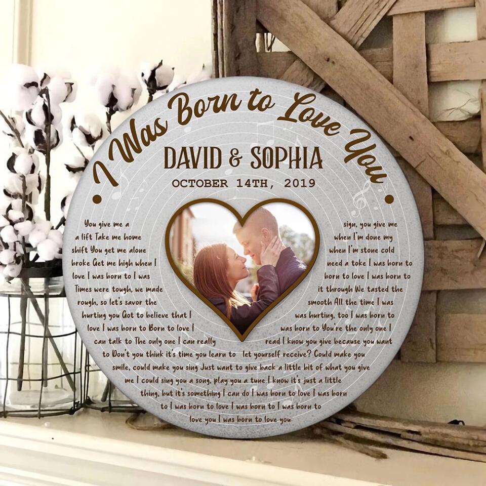 Love Song And Lyrics Custom Wooden Sign Best Anniversary Gifts For Couple - Image 8