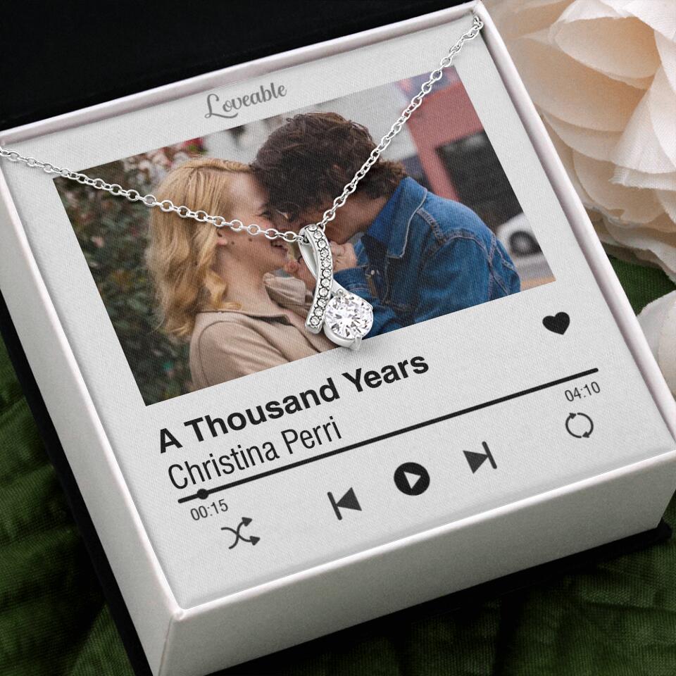 Personalized Valentine Gifts - Love Songs Music Playing Style Custom Necklace Anniversary Gift For Her - Image 16