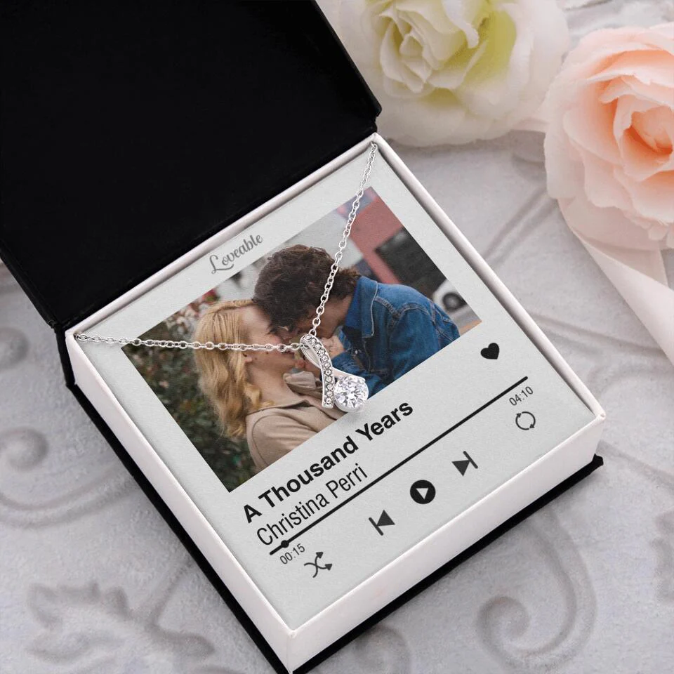 Personalized Valentine Gifts - Love Songs Music Playing Style Custom Necklace Anniversary Gift For Her - Image 18