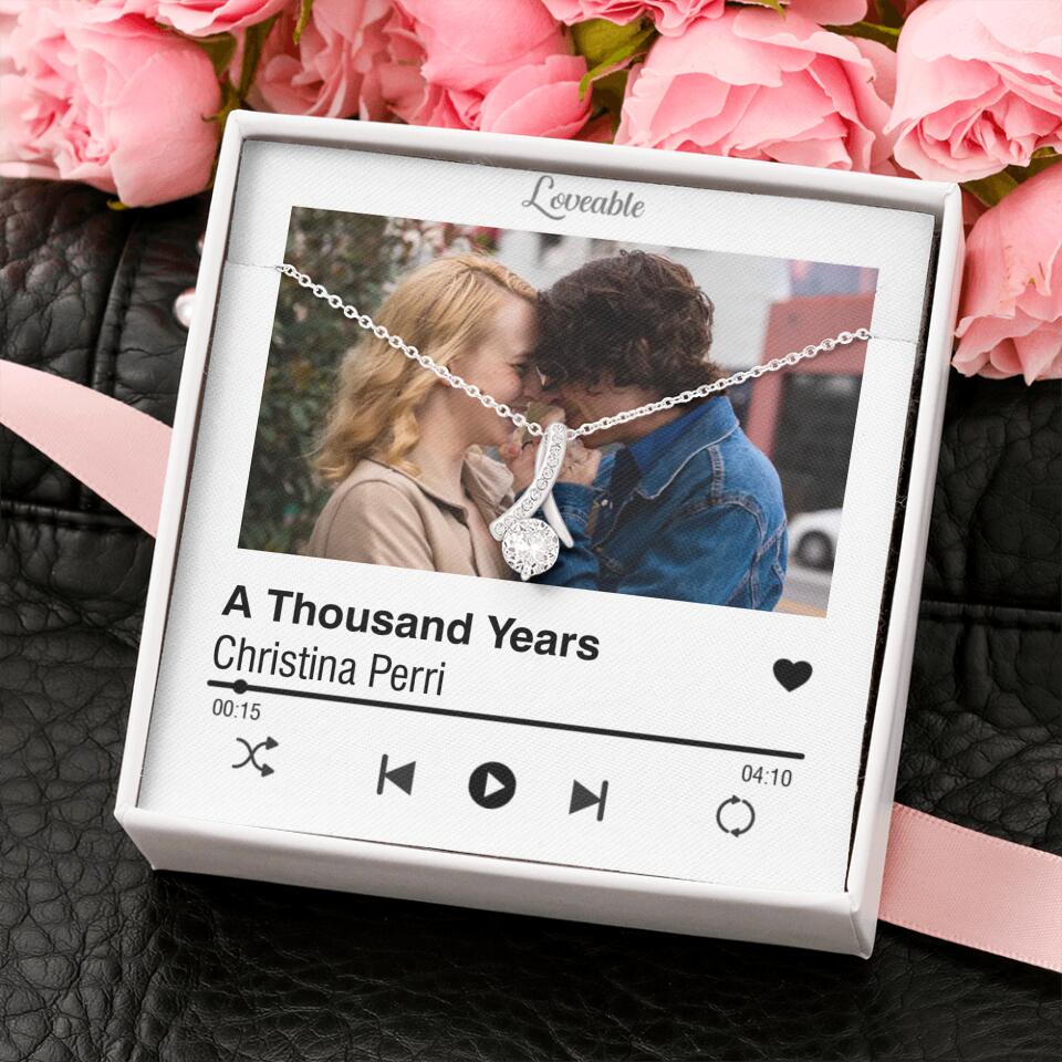 Personalized Valentine Gifts - Love Songs Music Playing Style Custom Necklace Anniversary Gift For Her - Image 19
