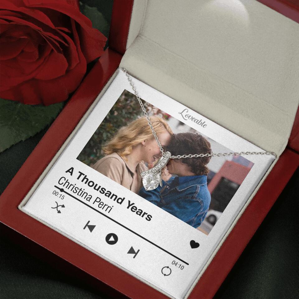 Personalized Valentine Gifts - Love Songs Music Playing Style Custom Necklace Anniversary Gift For Her - Image 23