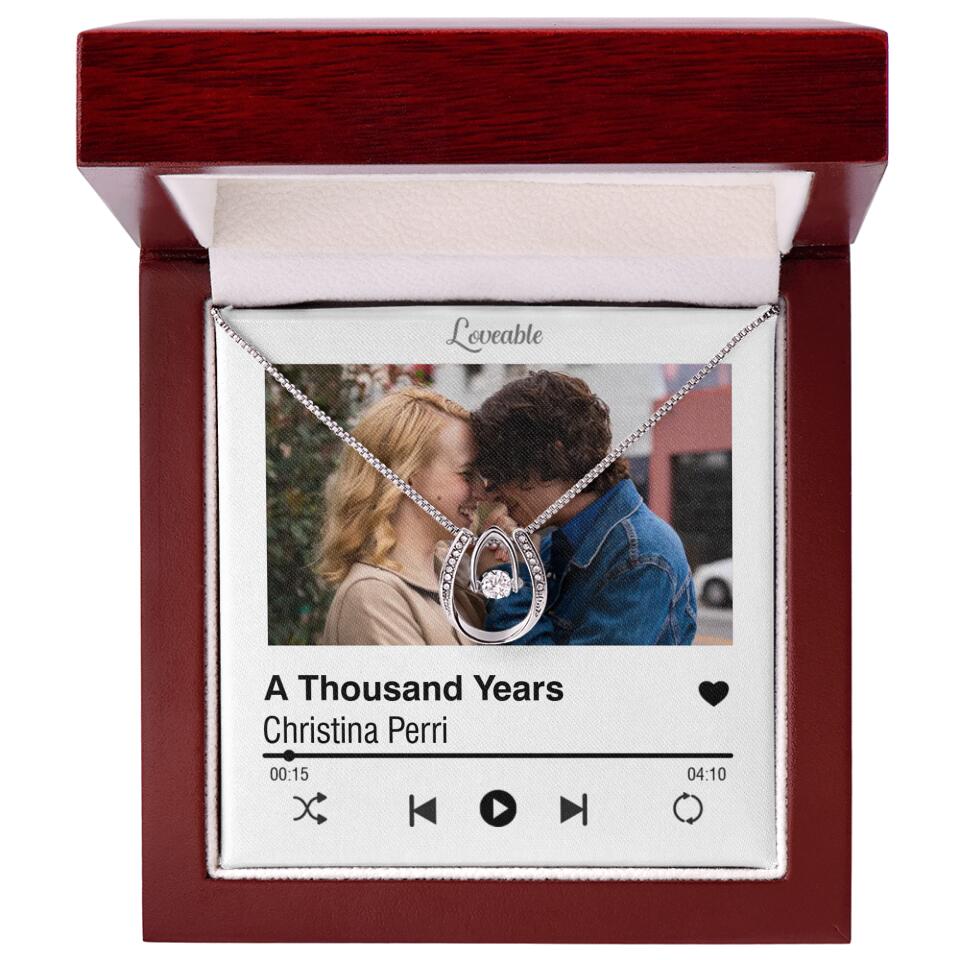 Personalized Valentine Gifts - Love Songs Music Playing Style Custom Necklace Anniversary Gift For Her - Image 34