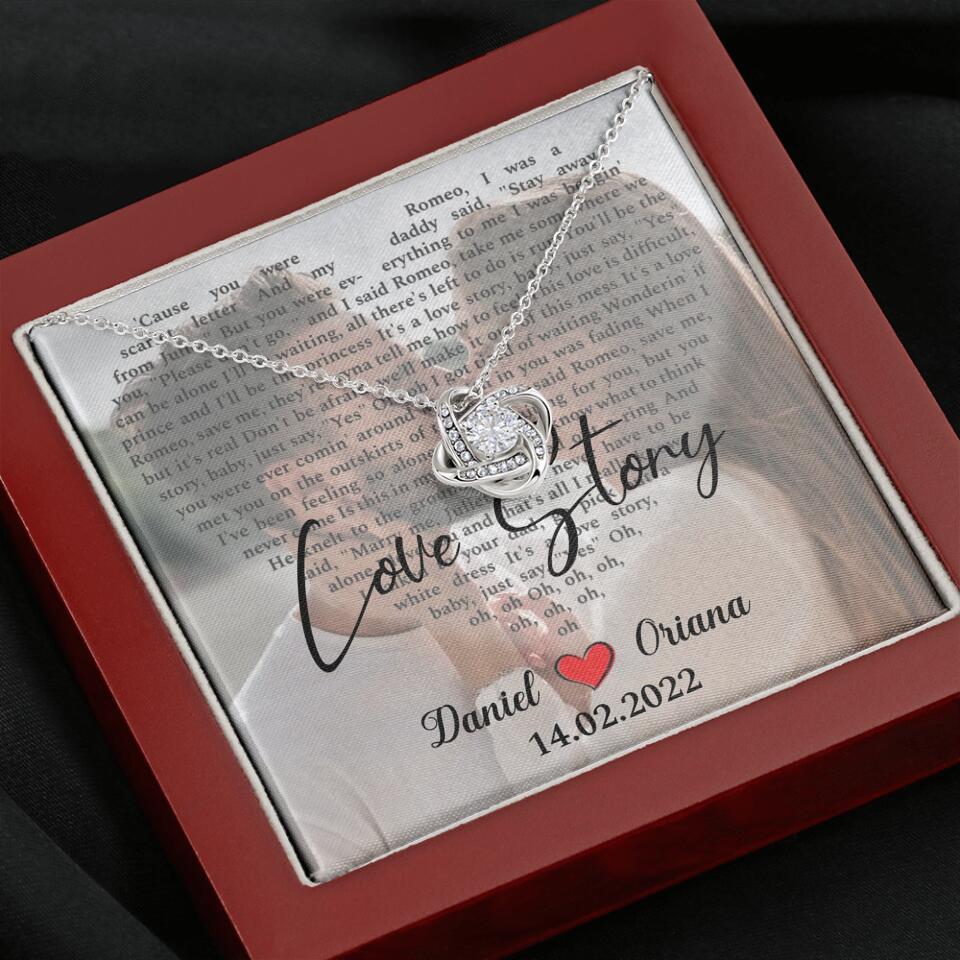 Personalized Valentine Gifts - Love Story - Custom Lyrics Song - Personalized Necklace - Gift For Her - Image 40