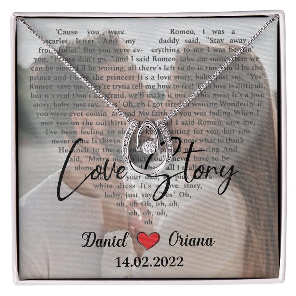 Personalized Valentine Gifts - Love Story - Custom Lyrics Song - Personalized Necklace - Gift For Her - Image 50