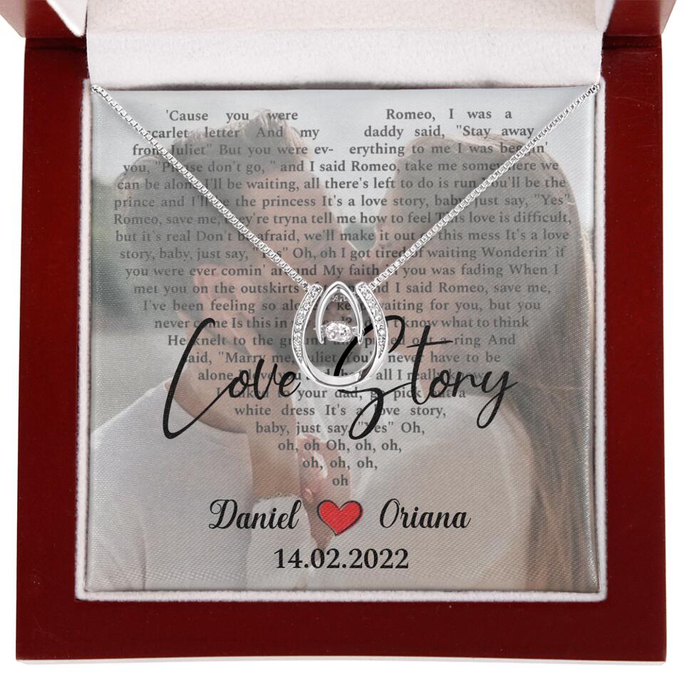 Personalized Valentine Gifts - Love Story - Custom Lyrics Song - Personalized Necklace - Gift For Her - Image 56