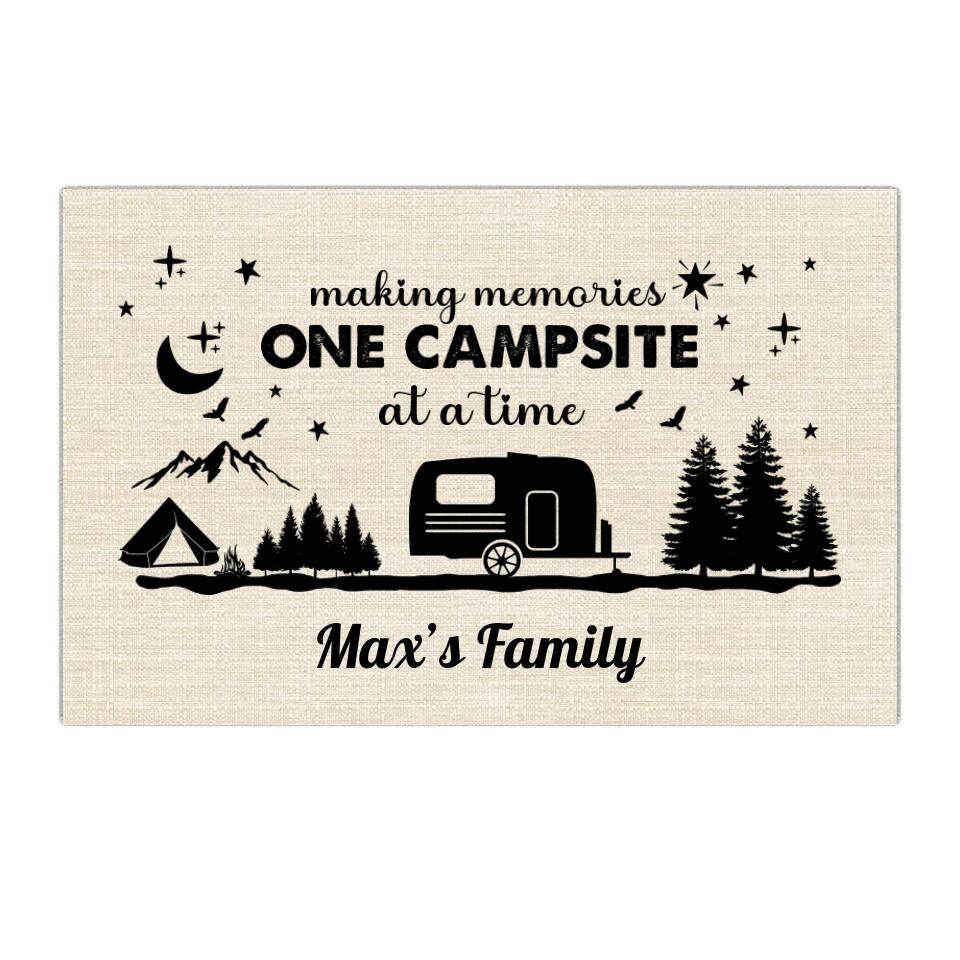 Making Memories One Campsite At A Time - Personalized Doormat - Gift For Camping Lovers Family - Image 3