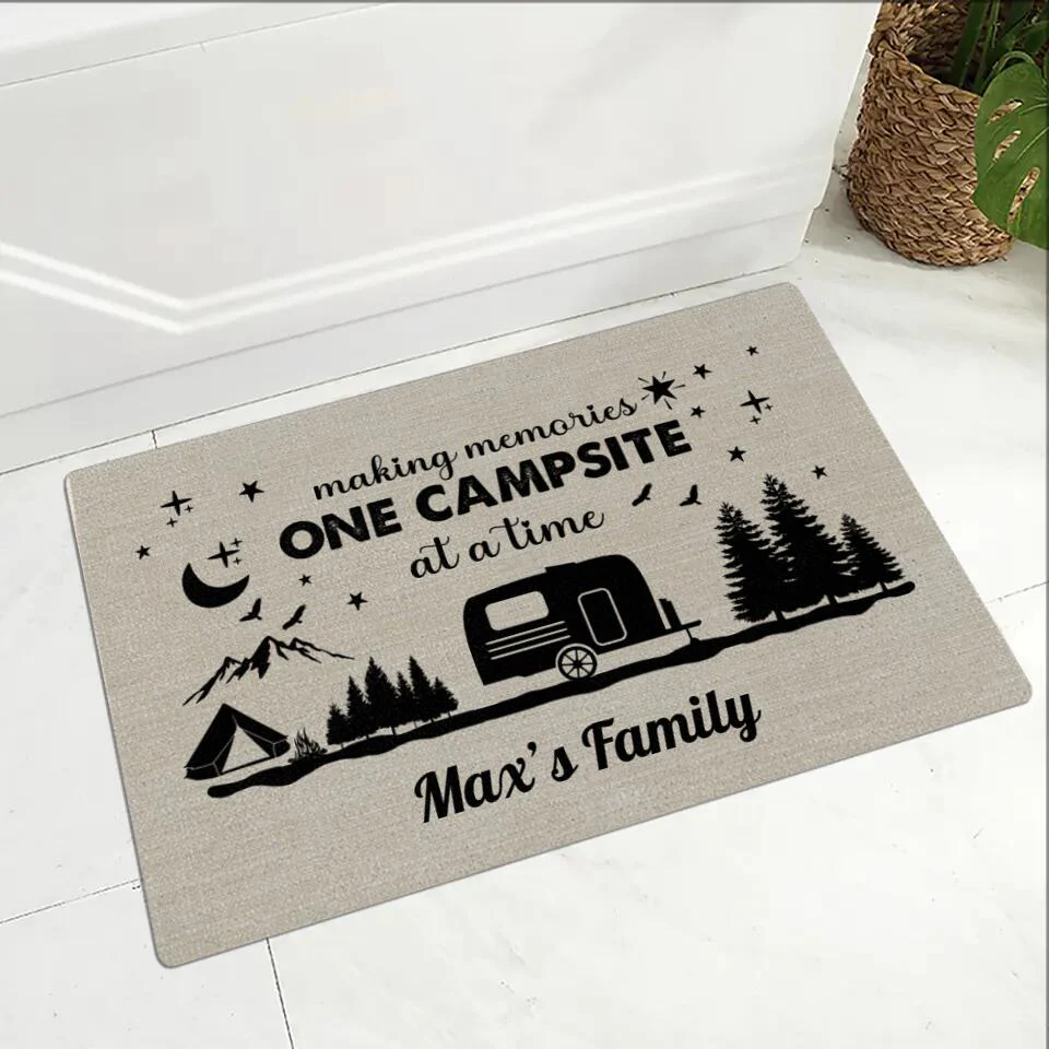 Making Memories One Campsite At A Time - Personalized Doormat - Gift For Camping Lovers Family - Image 5