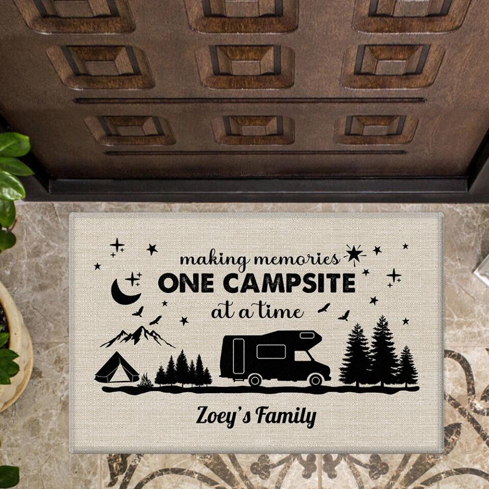 Making Memories One Campsite At A Time - Personalized Doormat - Gift For Camping Lovers Family - Image 7
