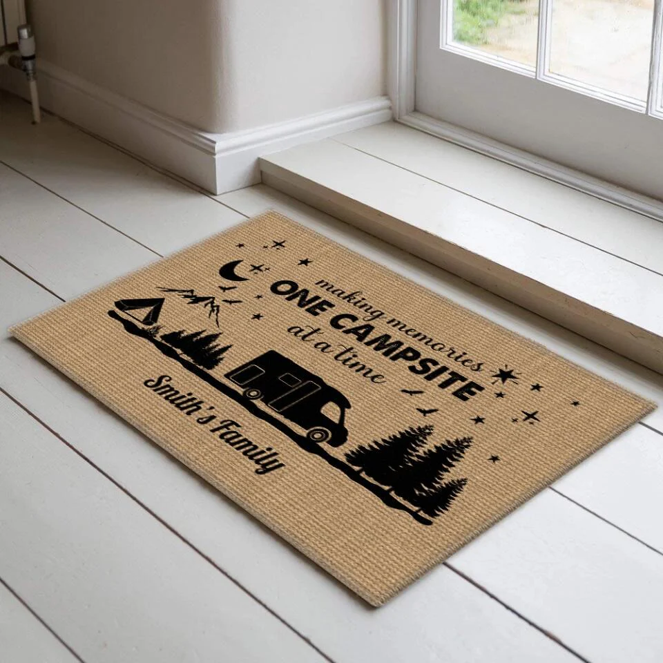 Making Memories One Campsite At A Time - Personalized Doormat - Gift For Camping Lovers Family - Image 9