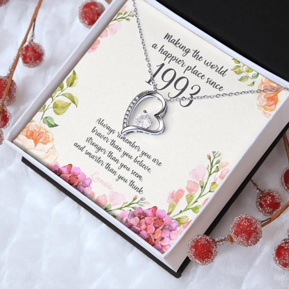Making The World A Happier Place Personalized Necklace - Image 13