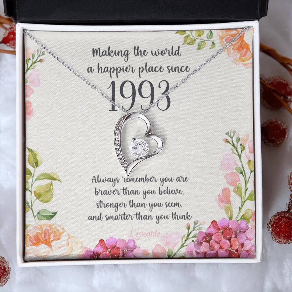 Making The World A Happier Place Personalized Necklace - Image 14
