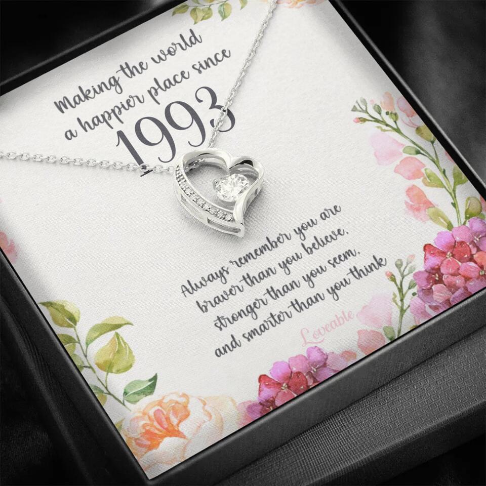 Making The World A Happier Place Personalized Necklace - Image 17
