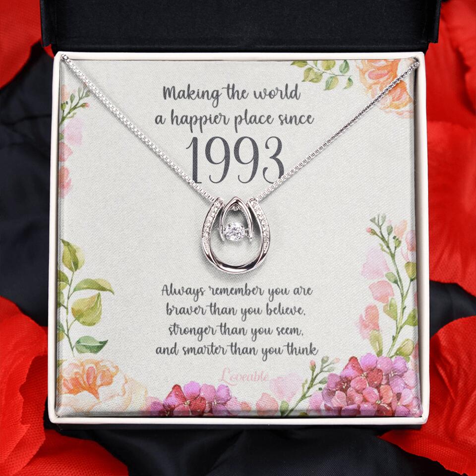 Making The World A Happier Place Personalized Necklace - Image 29