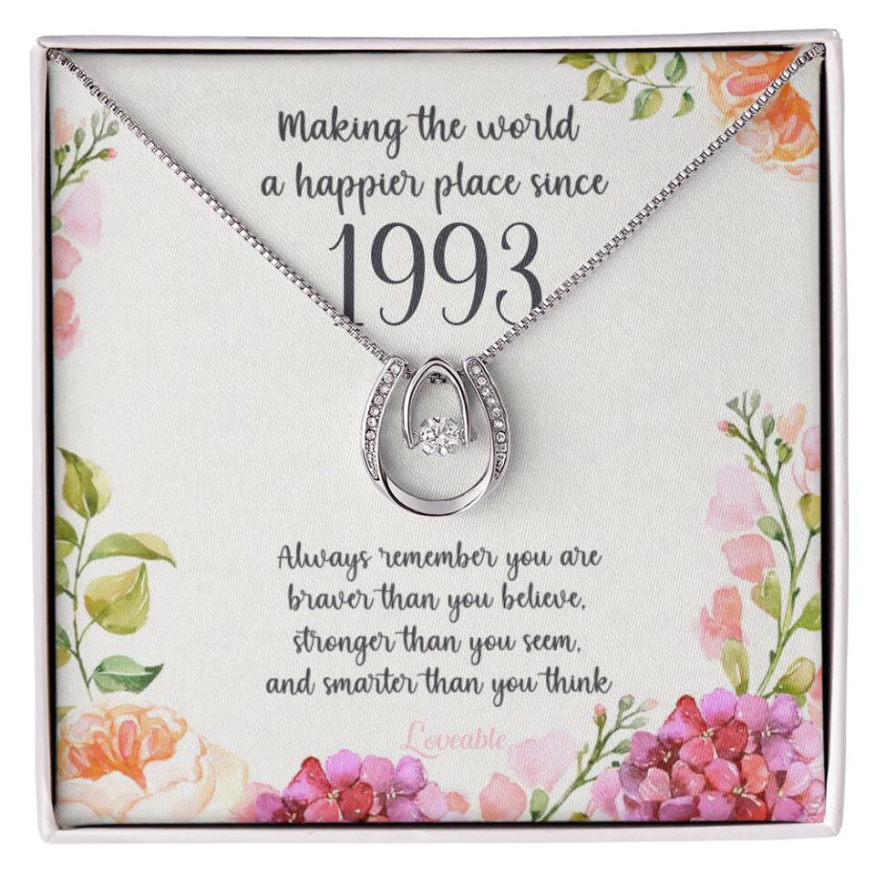 Making The World A Happier Place Personalized Necklace - Image 30
