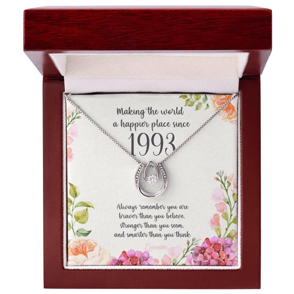 Making The World A Happier Place Personalized Necklace - Image 35