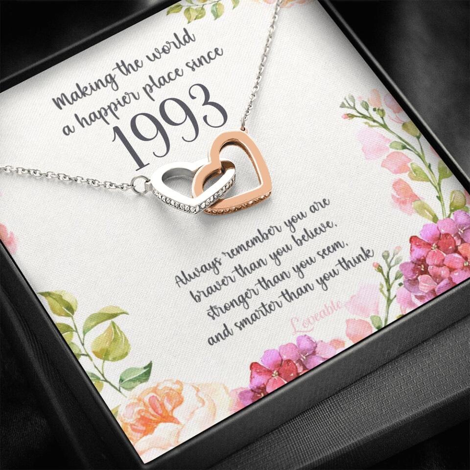 Making The World A Happier Place Personalized Necklace - Image 40