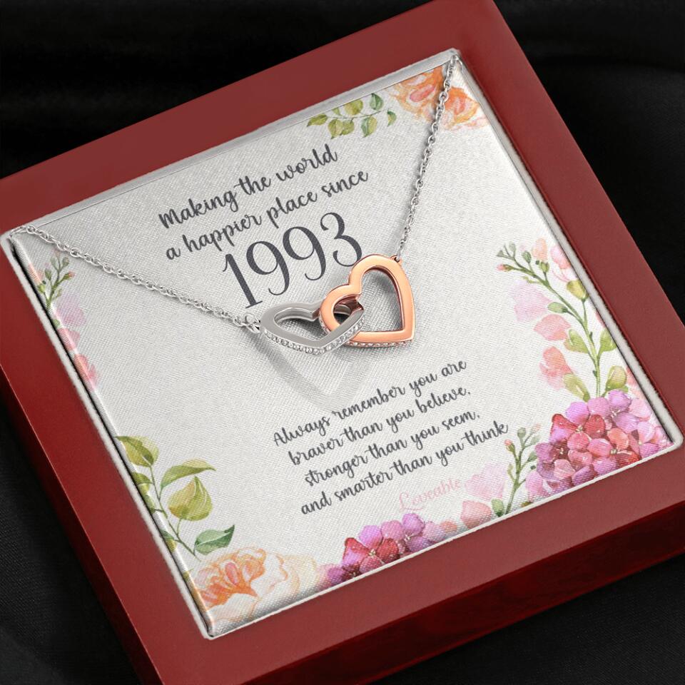 Making The World A Happier Place Personalized Necklace - Image 42