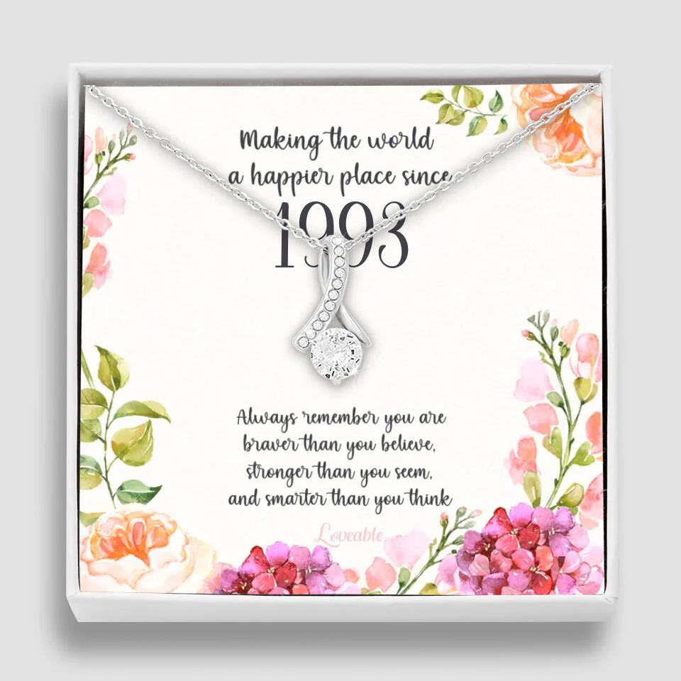 Making The World A Happier Place Personalized Necklace - Image 52