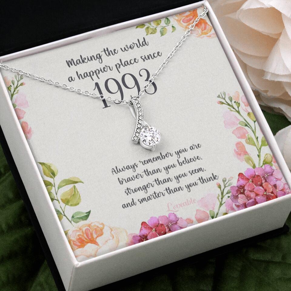 Making The World A Happier Place Personalized Necklace - Image 53