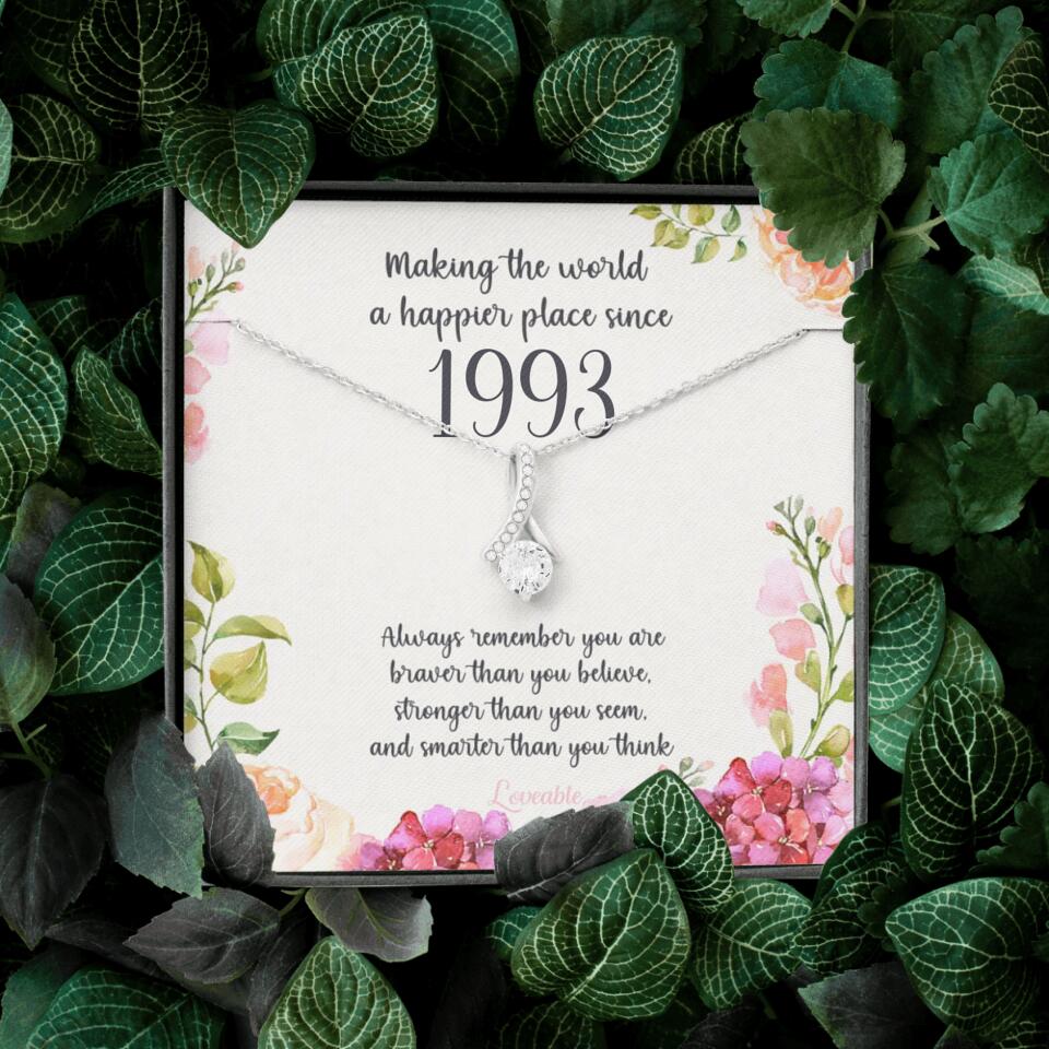 Making The World A Happier Place Personalized Necklace - Image 54