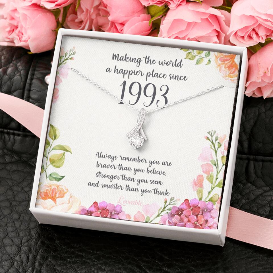 Making The World A Happier Place Personalized Necklace - Image 56